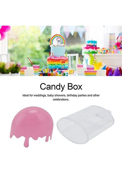 12 Adet Dondurma Şeklinde Şeker Kutusu, Kutu Kap, Parti Ikramları ve Hediyeleri, Şeker Kutusu Kap Düğün Parti Malzemeleri (Pembe) (Yurt Dışından) fiyatları