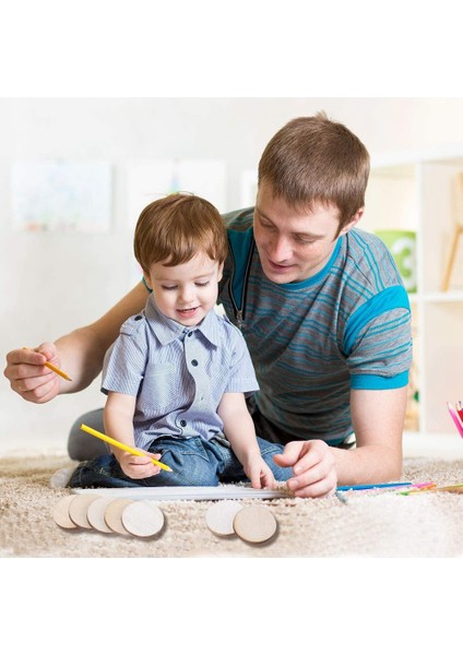 200 Parça Bitmemiş Ahşap Dilimler Yuvarlak Disk Daire Ahşap Parçalar Zanaat Için Ahşap Kesikler Süsler (1.5 Inç) (Yurt Dışından) fırsatları