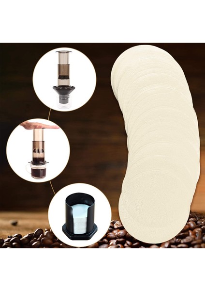 500 Adet Yedek Kağıt Filtreler Yuvarlak Kahve Makinesi Filtreleri Aerobie Aeropress Kahve ve Espresso Makineleri Için Tek Kullanımlık (Yurt Dışından) indirimleri