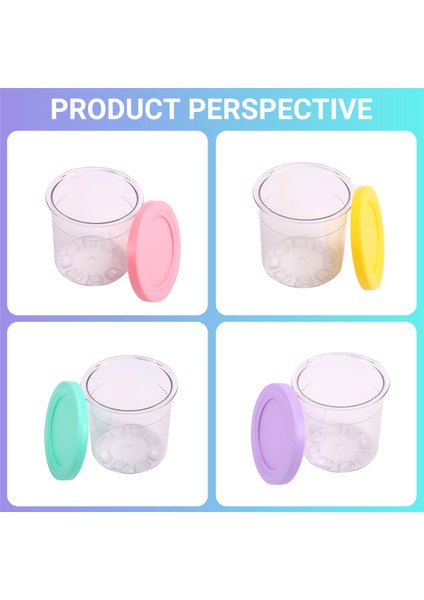 Ninja Creami NC300 NC301 NC299AMZ Pint 16OZ Bardak Dondurma Makinesi Bulaşık Makinesinde Yıkanabilir 4 Adet Dondurma Pintleri ve Kapakları (Yurt Dışından) indirimleri