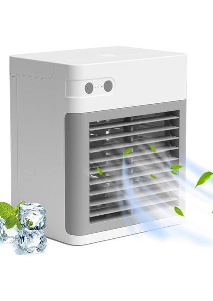 USB Taşınabilir Hava Soğutucu Fan Klima Masaüstü Hava Soğutma Fanı Nemlendirici Sprey Soğutma Fanı Ofis Yatak Odası-B Için (Yurt Dışından) fiyatları