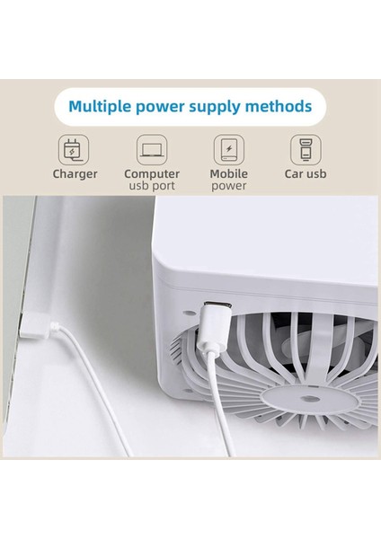 USB Taşınabilir Hava Soğutucu Fan Klima Masaüstü Hava Soğutma Fanı Nemlendirici Sprey Soğutma Fanı Ofis Yatak Odası-B Için (Yurt Dışından) fırsatları