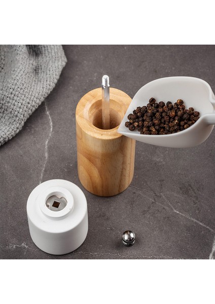 2 Paket Ahşap Tuz ve Karabiber Değirmeni Baharat Kuruyemiş Değirmenleri Elde Taşınabilir Baharat Öğütücü Şişe Pişirme Ev Mutfak Aletleri (Yurt Dışından) modelleri