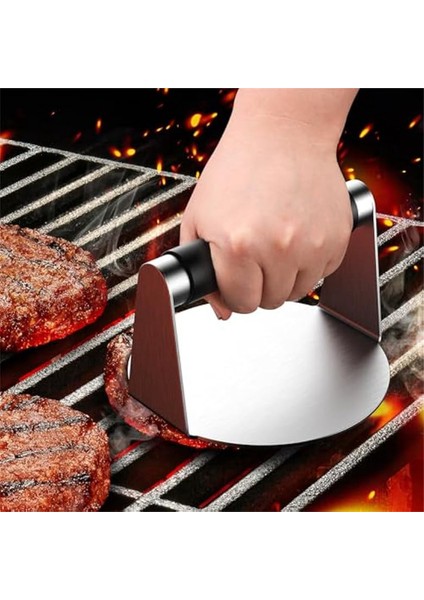 Smash Burger Presi, Izgara Için Hamburger Parçalama Aleti, Paslanmaz Çelik Jambon Köfte Presi, Smashburger Için Izgara Presi (Yurt Dışından) indirimleri