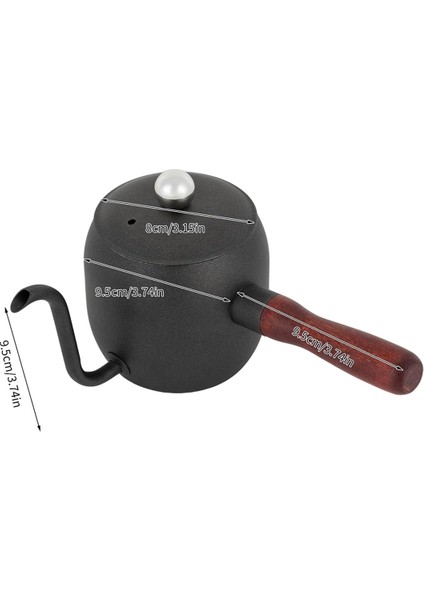 Paslanmaz Çelik Kahve Kazanı, 500ML Mini Kaz Boynu Pour Over Kazanı, Taşınabilir Ince Ağızlı Ocak Üstü Kahve Potu (Yurt Dışından) fırsatları