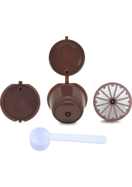 Dolce Gusto Makinesi Için Yeniden Kullanılabilir Pod Yeniden Doldurulabilir Filtre Pod Kapsül Fincan Kahve, Siyah (Yurt Dışından) modelleri