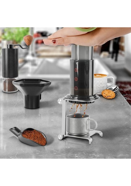 Katlanabilir Kahve Damlama Tutucu Alüminyum Alaşım Destek Standı Espresso Taşınabilir Seyahat Açık Hava Kullanımı Alet Kahve Makinesi Rafı (Yurt Dışından) fırsatları