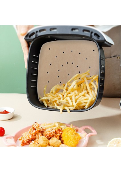 Hava Fritözü Parşömen Kağıdı Beyaz Kare Hava Fritöz Astarı / Buğulanmış Koyun Derisi Astarı / Nefes Alabilir Fritöz-A (Yurt Dışından) fiyatları