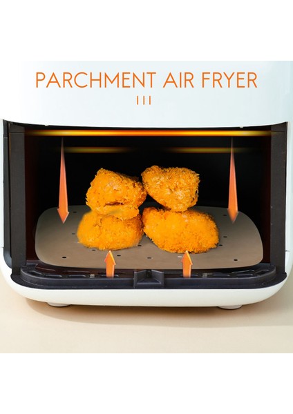 Hava Fritözü Parşömen Kağıdı Beyaz Kare Hava Fritöz Astarı / Buğulanmış Koyun Derisi Astarı / Nefes Alabilir Fritöz-A (Yurt Dışından) fırsatları