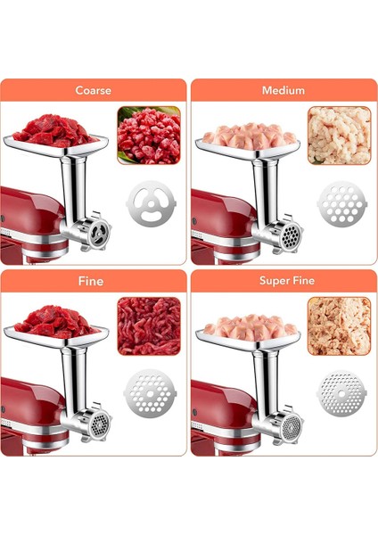 Kıyma Makinesi Bıçakları Eki Sosis Doldurma Aksesuarları Kitchenaid Tezgah Mikseri Gıda Için Tüm Metal Et Kıyma Makinesi (Yurt Dışından) fırsatları
