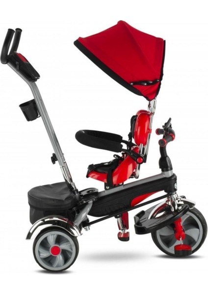 Star Üç Teker Bisiklet BH-9500 Kahve Ebeveyn Kontrollü Şişme Eva Tekerlekli Tricycle