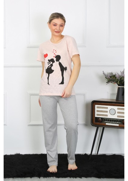 Kadın Kısa Kol Penye Pijama Takım 4207