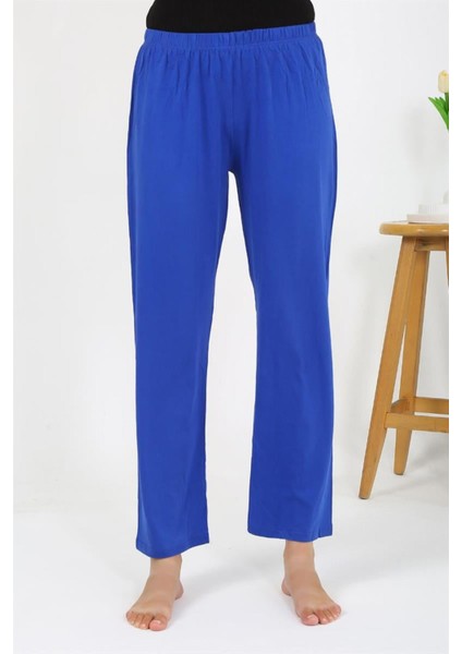 Kadın Penye Düz Tek Alt Pijama 27538 Sax modelleri