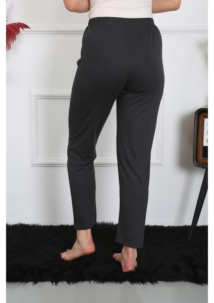 Kadın Pamuk Penye Tek Alt Pijama Füme 27514 indirimleri