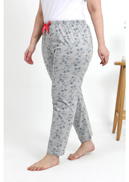 Kadın Pamuklu Büyük Beden Alt Pijama Gri fiyatları