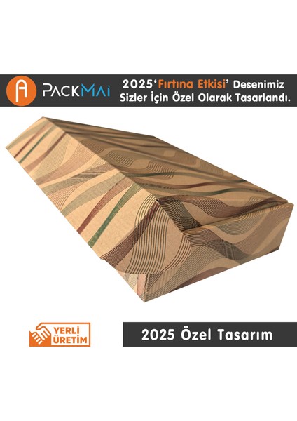 26X18X6CM Karton Kutu 10ADET Desenli-Kilitli | E-Ticaret-Kargo-Hediye Kutusu Kraft fiyatları