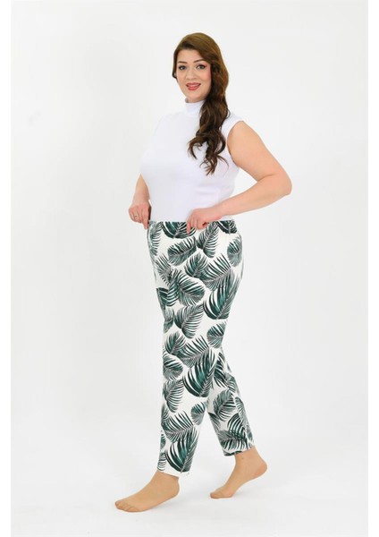 Kadın Pamuklu Büyük Beden Alt Pijama Yeşil 27563 fiyatları