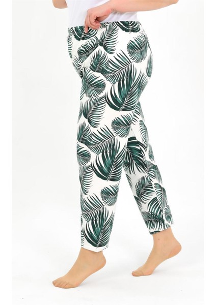 Kadın Pamuklu Büyük Beden Alt Pijama Yeşil 27563 fırsatları