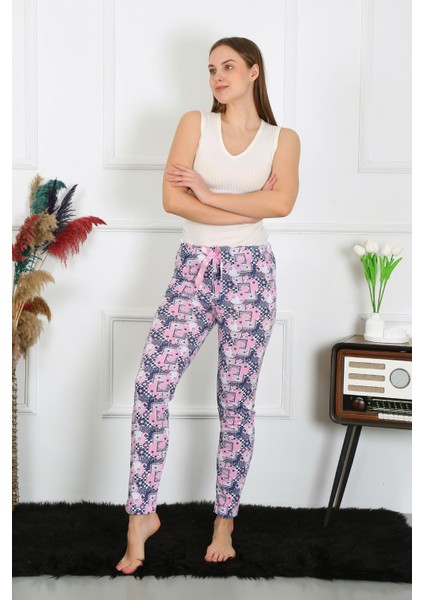 Kadın Pamuklu Tek Alt Pijama 27519