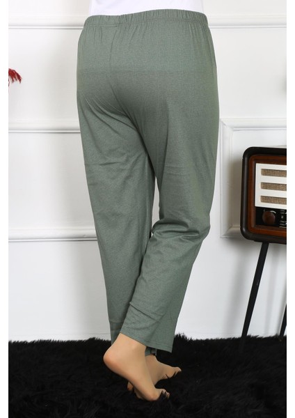 Kadın Pamuklu Büyük Beden Alt Pijama Yeşil fırsatları