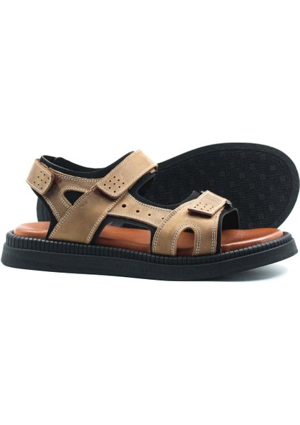 Hakiki Deri Erkek Klasik Sandalet 018MAG422-609 fırsatları