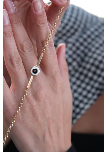 Altın Nazar Boncuklu Bileklik