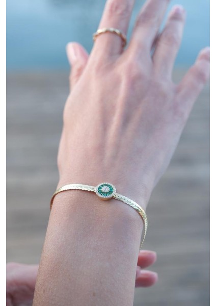 Altın Renkli Taşlı Baget Bileklik fırsatları