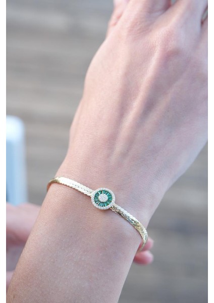Altın Renkli Taşlı Baget Bileklik indirimleri