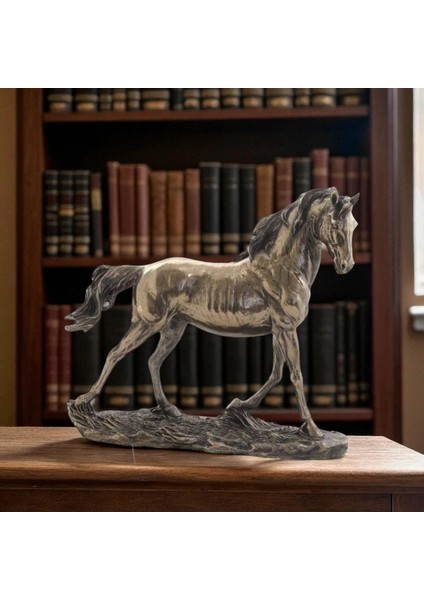 Veronese Biblolar-Wise Atlar-Wıse At Biblo-27*9*23,5 CM-JWU75200A1– Dekoratif Obje ve Koleksiyonluk Model modelleri