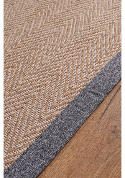 0408-GRI Kumaş Bordür Sisal Halı Kilim Hav Toz Vermez Kolay Temizlenen Hasır Kilim indirimleri