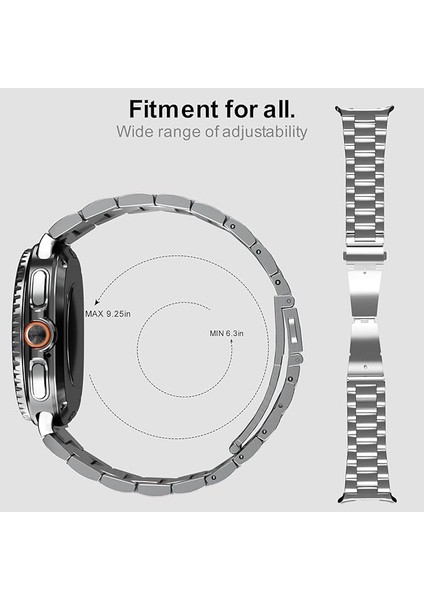 Samsung Galaxy Watch 8 40mm 44mm Classic 46mm Kordon Klipsli Metal Kordon 04 +Kısaltma Aparatı modelleri