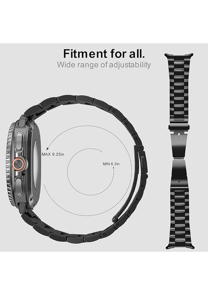 Samsung Galaxy Watch 8 40mm 44mm Classic 46mm Kordon Klipsli Metal Kordon 04 +Kısaltma Aparatı modelleri