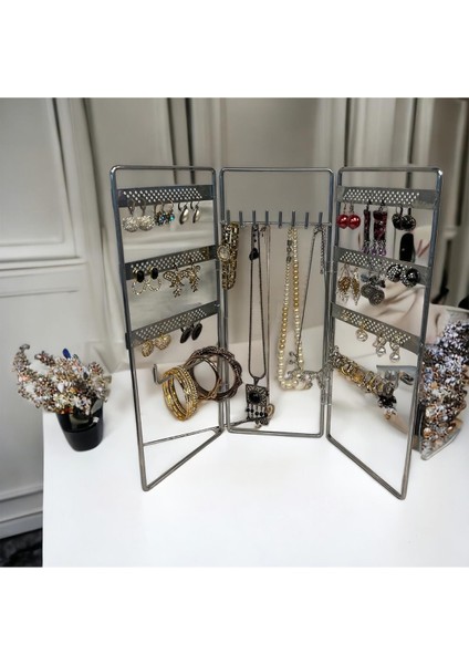 Şık 3'lü Takı Düzenleyici Seti, Kolye, Yüzük ve Küpe Kutusu, Zarif Tasarım fırsatları