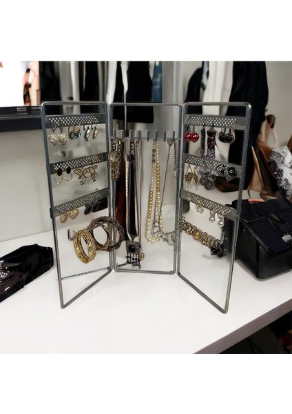 Şık 3'lü Takı Düzenleyici Seti, Kolye, Yüzük ve Küpe Kutusu, Zarif Tasarım indirimleri