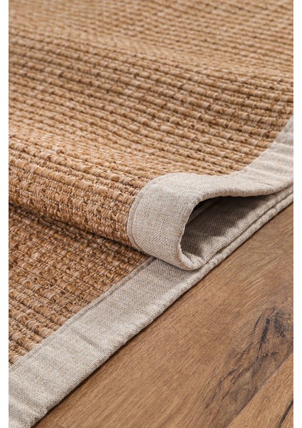 0465-BEJ Kumaş Bordür Sisal Halı Kilim Hav Toz Vermez Kolay Temizlenen Hasır Kilim modelleri