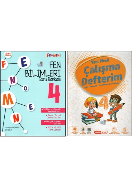 Fenomen 4. Sınıf Fen Bilimleri S.b. +Kırmızı Beyaz Çalışma Defterim (2 Kitap)