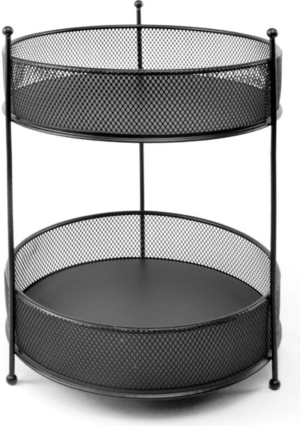 Iki Katlı Siyah Makaj ve Takı Organizeri, Şık ve Pratik Saklama Çözümü fiyatları