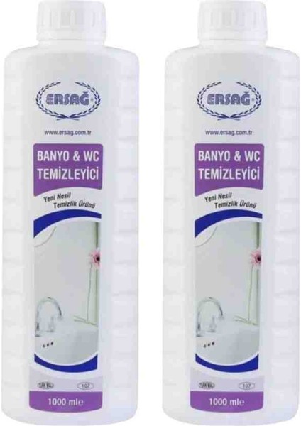 Banyo & Wc Temizleyeci 1000 ml 2 Adet