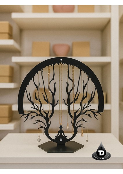 Modern Ayaklı Takı Askısı, Yüzük, Küpe ve Kolye Düzenleyici, Şık ve Fonksiyonel Tasarım