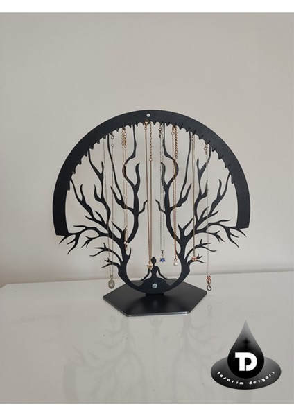 Modern Ayaklı Takı Askısı, Yüzük, Küpe ve Kolye Düzenleyici, Şık ve Fonksiyonel Tasarım