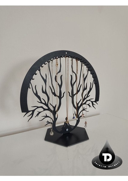 Modern Ayaklı Takı Askısı, Yüzük, Küpe ve Kolye Düzenleyici, Şık ve Fonksiyonel Tasarım