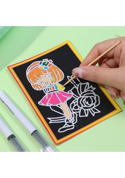 5 Adet Rastgele 1/10 Adet Kazı Kazan Kuşe Kağıt Komik Boyama Kağıdı Çizim Sopa ile Çocuklar Için Renkli Çizim Oyuncaklar Dıy Tatil Hediye 13X9.5 cm (Yurt Dışından) modelleri