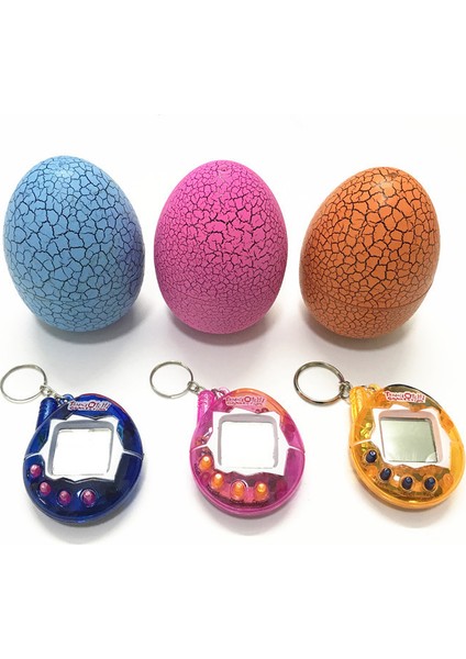 W Çok Renkli Tumbler Oyuncakları Tamagochi Dinozor Yumurtası Sanal Elektronik Evcil Hayvan Makinesi Dijital Elektronik E-Evcil Hayvan Siber Oyuncak El Oyunu (Yurt Dışından) modelleri