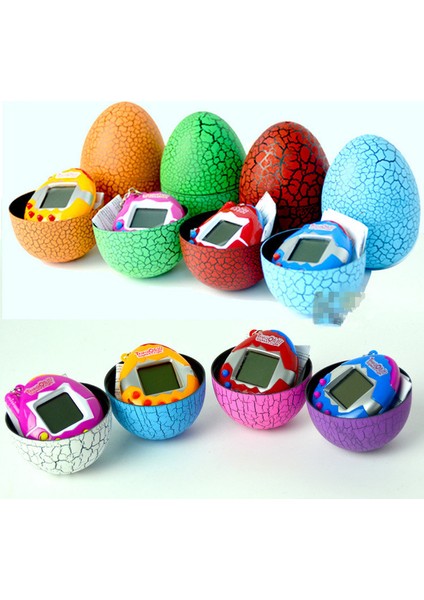 W Çok Renkli Tumbler Oyuncakları Tamagochi Dinozor Yumurtası Sanal Elektronik Evcil Hayvan Makinesi Dijital Elektronik E-Evcil Hayvan Siber Oyuncak El Oyunu (Yurt Dışından) fırsatları