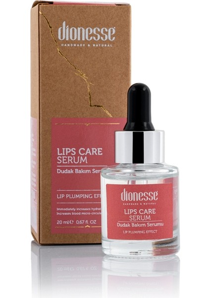 Dudak Bakım Serumu 20 ml | Doğal Nem ve Belirgin Dudak Görünümü