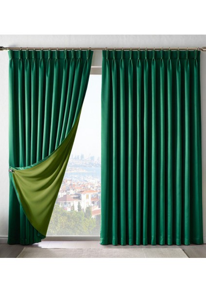 Dauble Blackout Karartma Perde Tek Kanat 1x2 Amerikan Pile Fon Perde