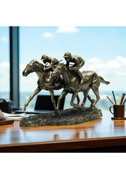 Wıse Veronese Serisi-Wise Atlar-Wıse 2li Atlı Jokey-32*14*20 CM– Dekoratif Obje ve Koleksiyonluk Model fiyatları