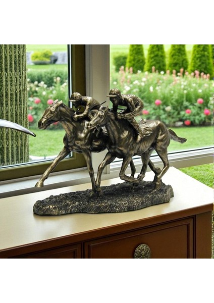Wıse Veronese Serisi-Wise Atlar-Wıse 2li Atlı Jokey-32*14*20 CM– Dekoratif Obje ve Koleksiyonluk Model fırsatları