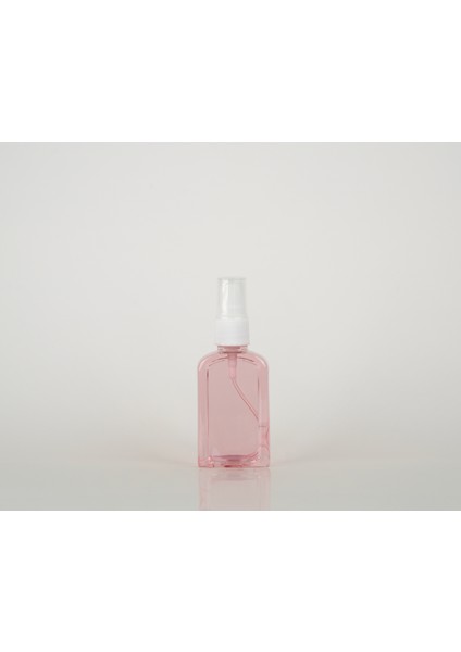 50 ML KARE PET BEYAZ SPREY FISFISLI HEDİYELİK KOLONYA ŞİŞESİ 20 ADET