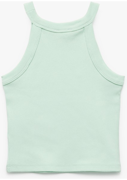 Pamuklu Kolsuz Halter Yaka Slim Fit Crop Atlet fiyatları